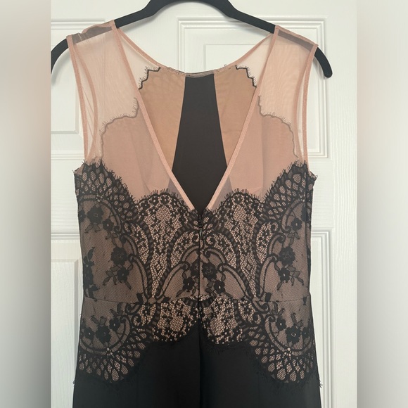 BCBG MaxAzaria sheer top and lace black gown Size 2 - Picture 3 of 11